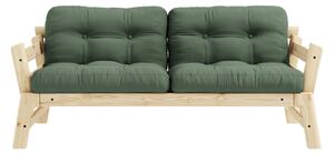 Zelená Variabilná pohovka Step – Clear lacquered/Olive 70 × 158 × 74 cm KARUP DESIGN