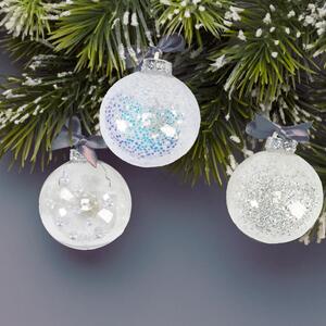 Tutumi, priehľadné vianočné ozdoby na stromček 20ks SYSD1688-059, CHR-08411