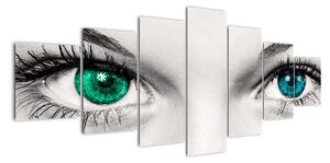 Obraz - detail zelených očí (Obraz 210x100cm)