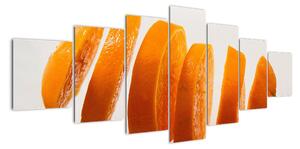 Moderný obraz - dieliky pomaranča (Obraz 210x100cm)