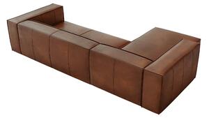 Hnedá Kožená päťmiestna pohovka Madame – ľavý roh 68 × 173 × 290 cm WINDSOR & CO