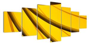 Žltá abstrakcie (Obraz 210x100cm)