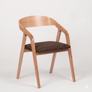 Stima Jedálenská stolička FRAME Vyberte odtieň dreva / látky ->: Dub / látka LUX hnědá 12