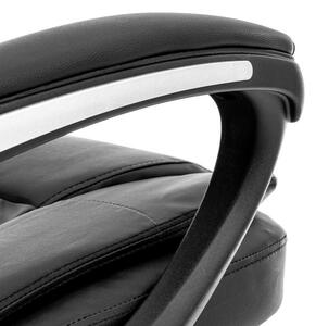 Elegantná kancelárska stolička PREZIDENT koženka, čierna