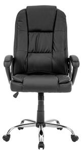 Elegantná kancelárska stolička PREZIDENT koženka, čierna