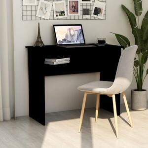 Písací stôl, čierny 90x50x74 cm, drevotrieska