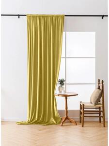 Zatemňovací záves VELVET 140x270 cm, horčicová Zavesenie: Riasiaca páska