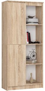 Ak furniture Regál Rexa 80 cm 1 skrinka a 4 police dub sonoma