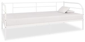 Rám dennej postele, biely, kov 90x200 cm