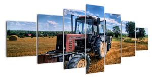 Obraz traktora v poli (Obraz 210x100cm)