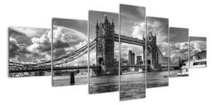 Tower Bridge - moderné obrazy (Obraz 210x100cm)