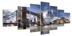Tower Bridge - moderné obrazy (Obraz 210x100cm)