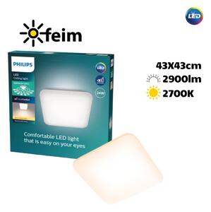 Philips 8720169195493 Mauve CL270 EC SQ stropné svietidlo LED 430x430mm 24W/2900lm 2700K biela