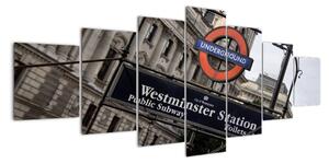 Stanica londýnskeho metra - obraz (Obraz 210x100cm)