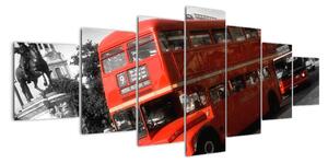 Anglický autobus Double-decker - obraz (Obraz 210x100cm)