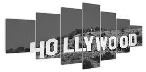 Nápis Hollywood - obraz (Obraz 210x100cm)