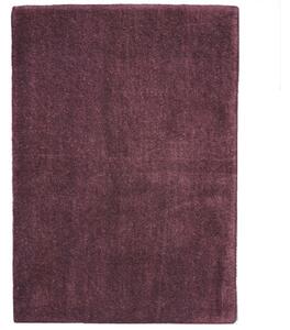 Tiwari Carpet , Ručne všívaný kusový koberec Asra wool tm. fialová, 60x110, fialová, obývacia izba
