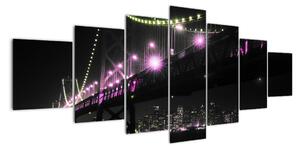 Nočný most - obraz (Obraz 210x100cm)