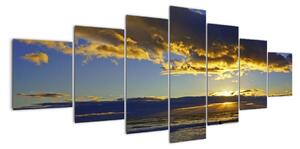 Západ slnka na mori - obraz na stenu (Obraz 210x100cm)
