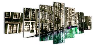 Obraz ulice Amsterdamu (Obraz 210x100cm)