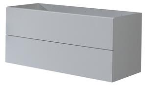 Mereo Aira, kúpeľňová skrinka 121 cm, biela, dub, šedá Aira, kúpeľňová skrinka 121 cm, biela Variant: Aira, koupelnová skříňka 121 cm, šedá