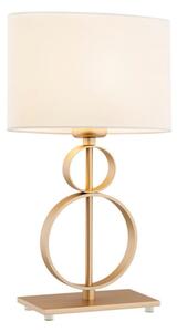Argon 8310 - Stolná lampa PERSEO 1xE27/15W/230V 42 cm krémová/zlatá
