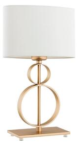 Argon 8310 - Stolná lampa PERSEO 1xE27/15W/230V 42 cm krémová/zlatá
