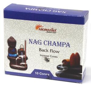 Aromatika vonné kužele „Tečúci dym“ Nag Champa 10ks