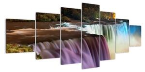 Abstraktné vodopády - obraz (Obraz 210x100cm)
