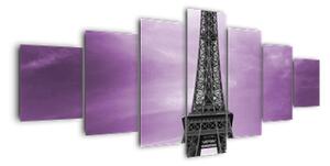 Abstraktný obraz Eiffelovej veže - obraz (Obraz 210x100cm)