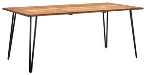 Záhradný stôl s vlásenkovými nohami 180x90x75 cm akáciový masív
