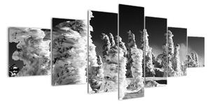 Obraz - zimné hory (Obraz 210x100cm)