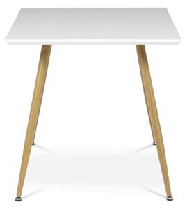 Jedálenský stôl HT-W1214 biely / naturálny