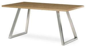 Jedálenský stôl HT-W1515 dub / strieborný