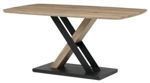 Jedálenský stôl HT-W1570 dub San Remo / čierny