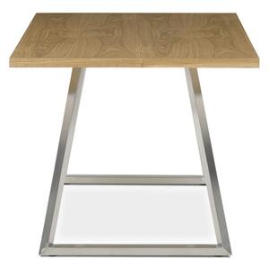 Jedálenský stôl HT-W1515 dub / strieborný