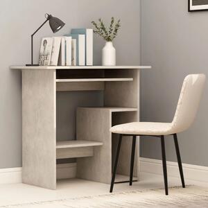 Písací stôl, betónovo sivý 80x45x74 cm, drevotrieska
