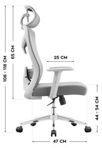 Kancelárska stolička Manager 2.6 Grey