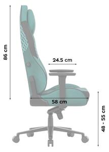 Zamatová herná stolička Force 8.3 Green