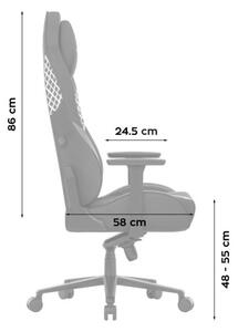 Zamatová herná stolička Force 8.3 Carbon Black