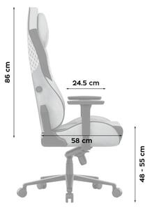 Zamatová herná stolička Force 8.3 Grey