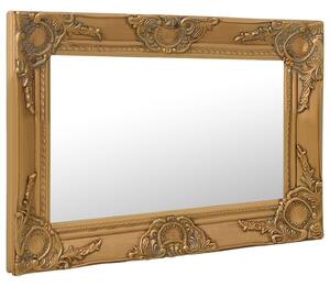 Nástenné zrkadlo v barokovom štýle 60x40 cm zlaté