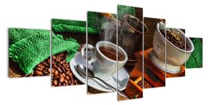 Obraz kávového zátišie (Obraz 210x100cm)