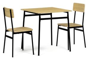 Jedálenský stôl s dvoma stoličkami AUT-O2121 OAK