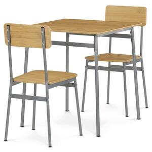 Jedálenský stôl s dvoma stoličkami AUT-O2122 OAK