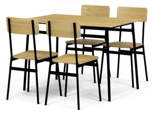 Jedálenský stôl so štyrmi stoličkami AUT-O2155 OAK