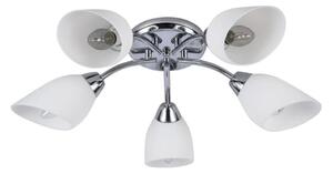Prisadený luster PORTOS 5xE14/10W/230V lesklý chróm
