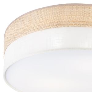 Stropné svietidlo SIRJA BOHO 2xE27/15W/230V pr. 45 cm béžová/krémová