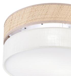 Stropné svietidlo SIRJA DOUBLE BOHO 2xE14/15W/230V priemer 35 cm béžová/krémová