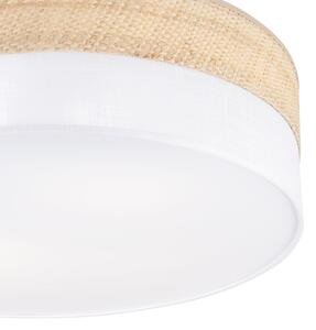 Stropné svietidlo SIRJA BOHO 2xE27/15W/230V pr. 45 cm béžová/biela